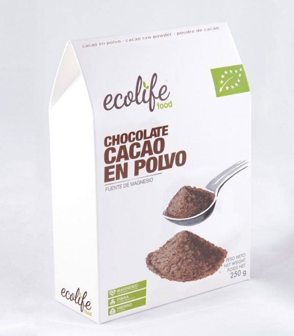 Cacao en polvo Ecolife food Superalimentos